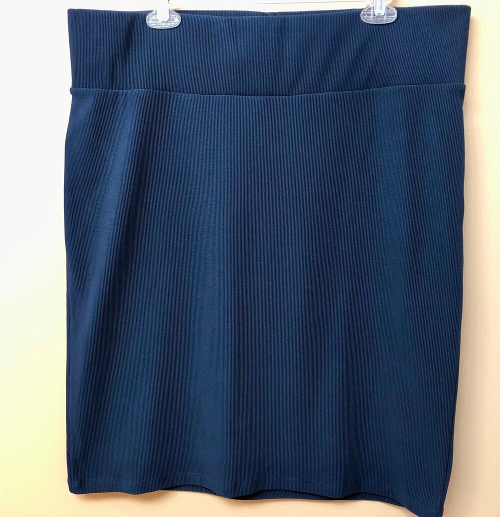 Junarose Navy Stretch Skirt 2X